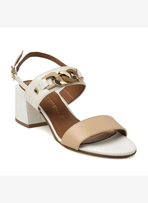 Kadın Sandalet 475209DP Donna Serena PELLE Nude Bianco - Görsel 2