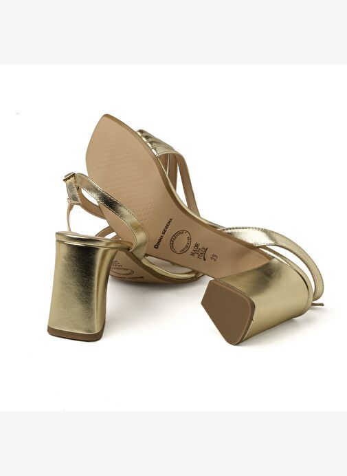 Kadın Sandalet 6F5203DP Donna Serena Charme Nappa Lamina Platino - Görsel 6