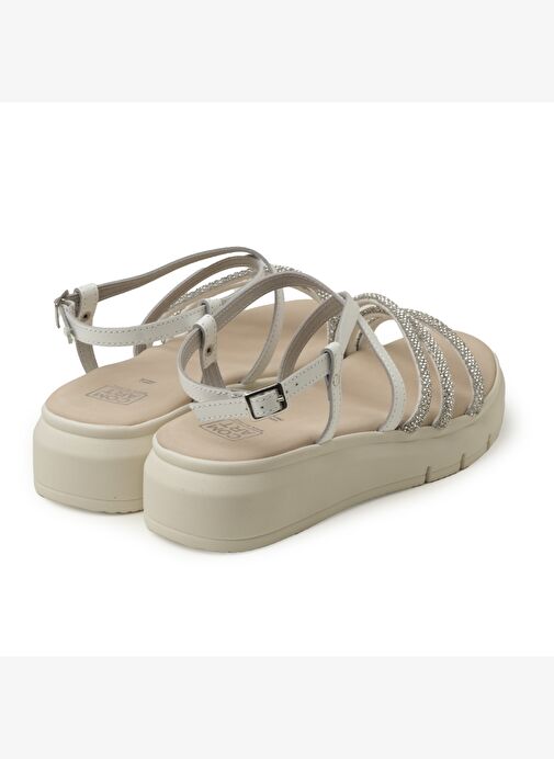 Kadın Sandalet 8H5193PM Comart VITELLO PELLE B2 Bianco - Görsel 5