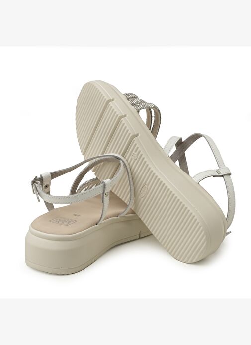 Kadın Sandalet 8H5193PM Comart VITELLO PELLE B2 Bianco - Görsel 6