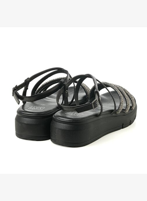 Kadın Sandalet 8H5193PM Comart VITELLO PELLE B2 Nero - Görsel 5