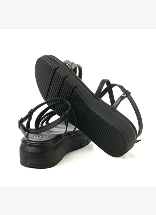 Kadın Sandalet 8H5193PM Comart VITELLO PELLE B2 Nero - Görsel 6