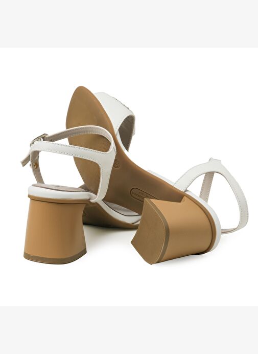 Kadın Topuklu Ayakkabı 5P5114DP Donna Serena 5114 SOFTNIL PELLE Bianco - Görsel 6