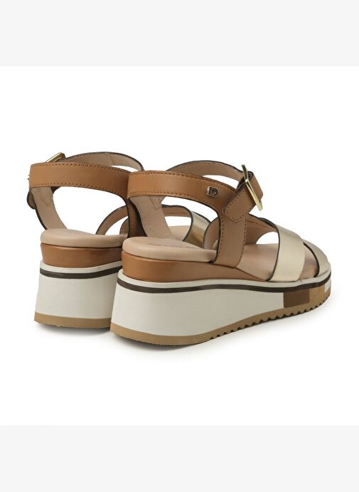 Kadın Sandalet 2F5127DP Donna Serena TOMAIA 5127 DP Platino/Cuoio - Görsel 5