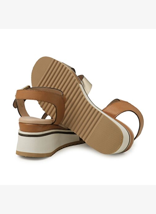 Kadın Sandalet 2F5127DP Donna Serena TOMAIA 5127 DP Platino/Cuoio - Görsel 6