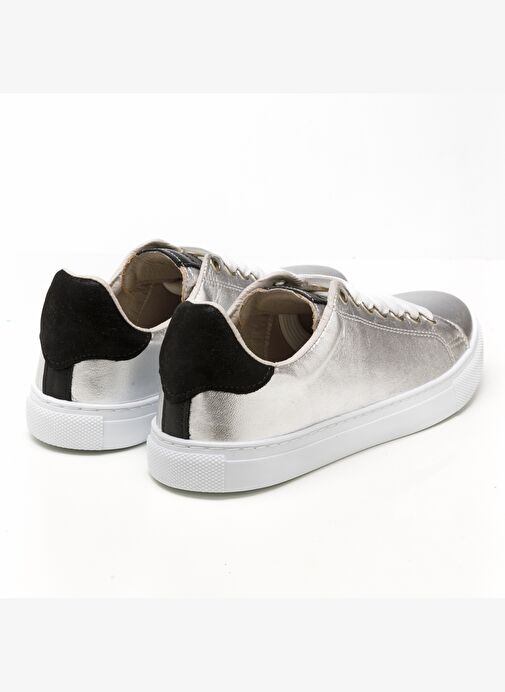 Kadın Sneaker ( Günlük) MAR-25Y-209-02 John May Gümüş-Siyah Sim - Görsel 5