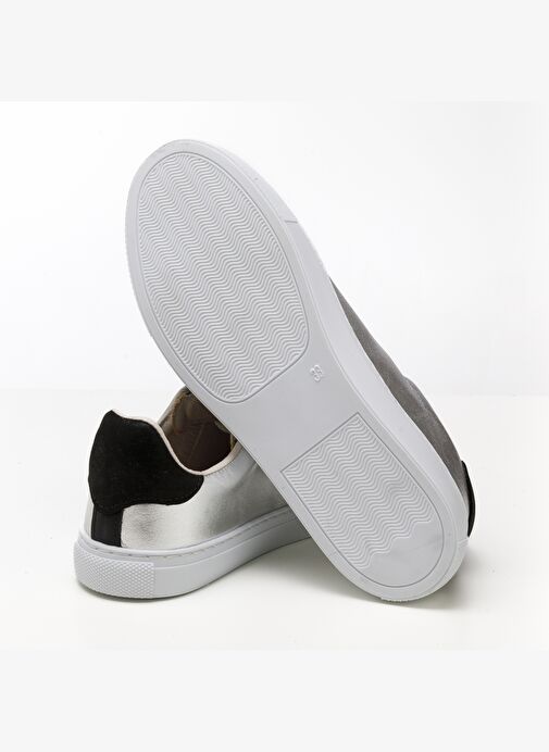 Kadın Sneaker ( Günlük) MAR-25Y-209-02 John May Gümüş-Siyah Sim - Görsel 6