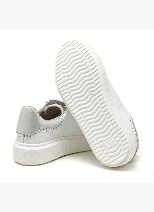 Kadın Sneaker ( Günlük) MAR-25Y-209-8888 John May Beyaz-Metalik Gümüş - Görsel 6
