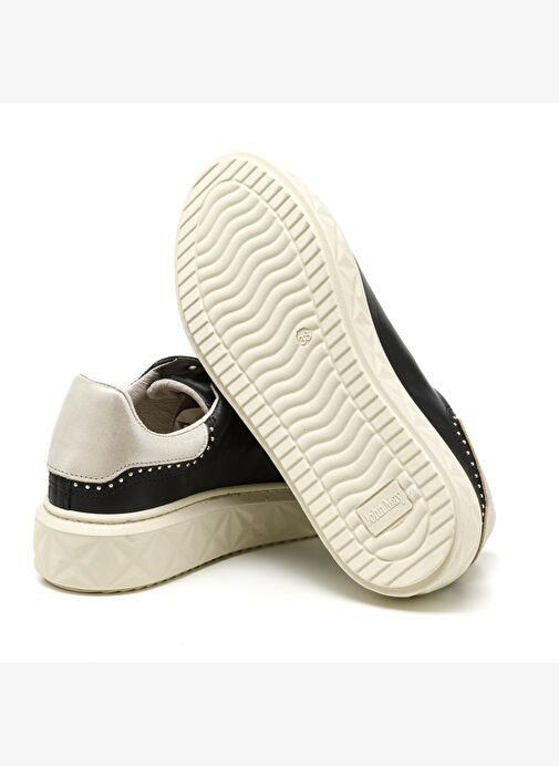 Kadın Sneaker ( Günlük) MAR-25Y-209-8888 John May Siyah-Metalik Altın - Görsel 6