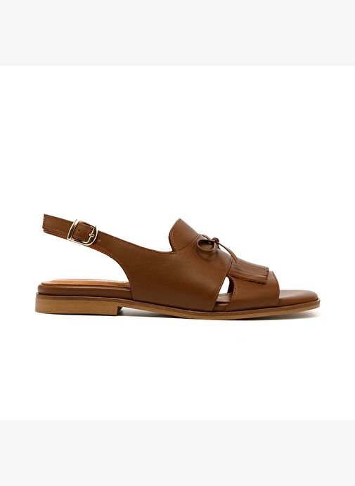 Kadın Sandalet MAR-25Y-166-416 John May Taba Cilt - Görsel 2