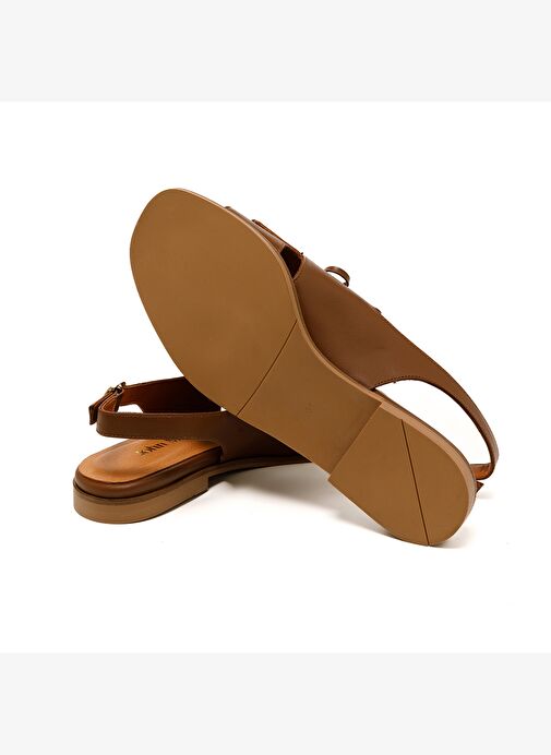 Kadın Sandalet MAR-25Y-166-416 John May Taba Cilt - Görsel 7