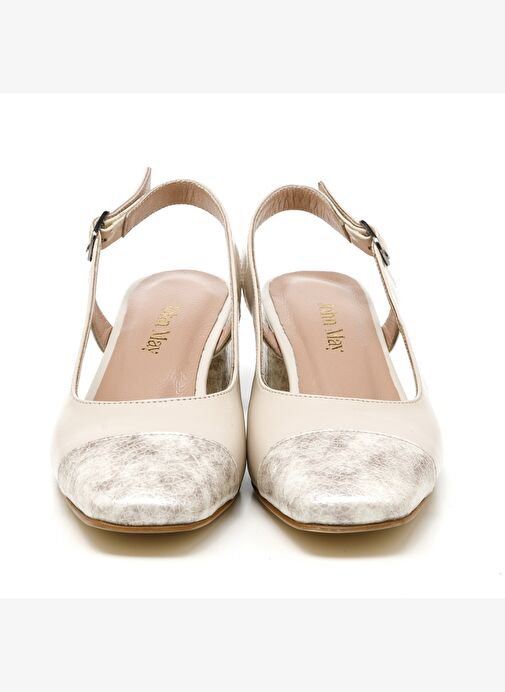 Kadın Sandalet MAR-25Y-133-821 John May Bej Rugan-Bej Yılan - Görsel 4