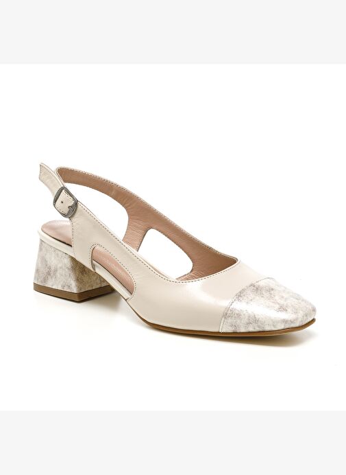 Kadın Sandalet MAR-25Y-133-821 John May Bej Rugan-Bej Yılan - Görsel 2