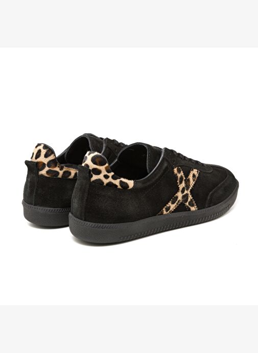 Kadın Sneaker ( Günlük) RC-25Y-088-M-VADE John May Siyah Süet-Leopar - Görsel 5