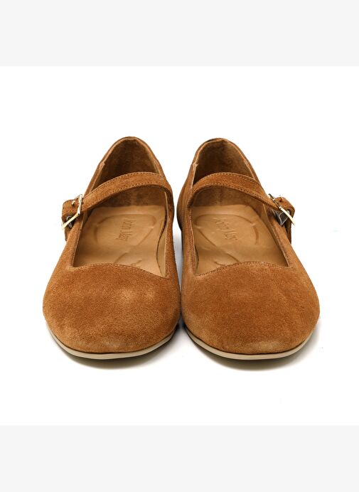 Kadın Sandalet RC-25Y-093-M1969 John May Tütün Süet - Görsel 4