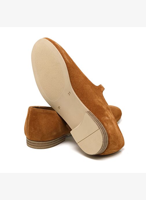 Kadın Sandalet RC-25Y-093-M1969 John May Tütün Süet - Görsel 6