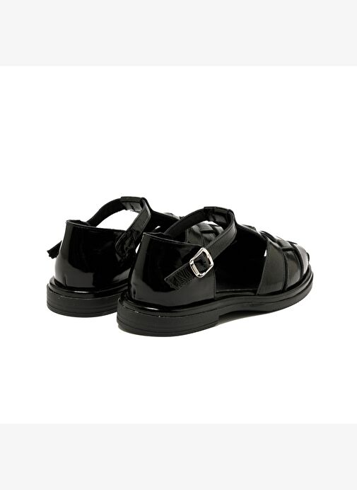 Kadın Sandalet RC-25Y-001-R40208 John May 295-Siyah Rugan - Görsel 5