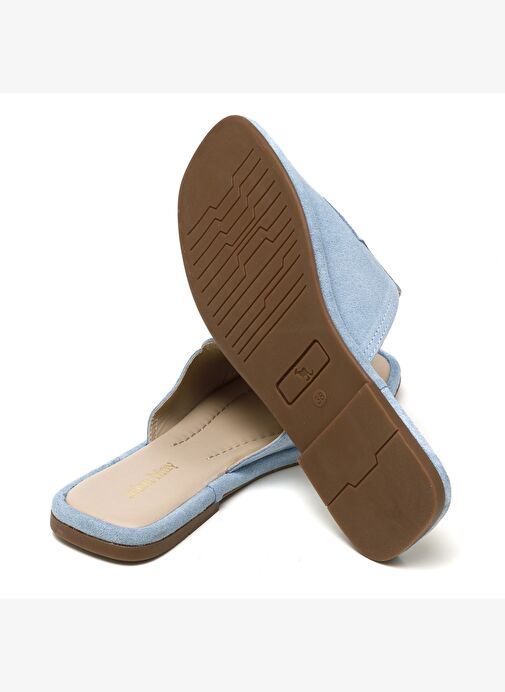 Kadın Terlik RC-25Y-001-R29635 John May Bebe Mavi Süet - Görsel 6