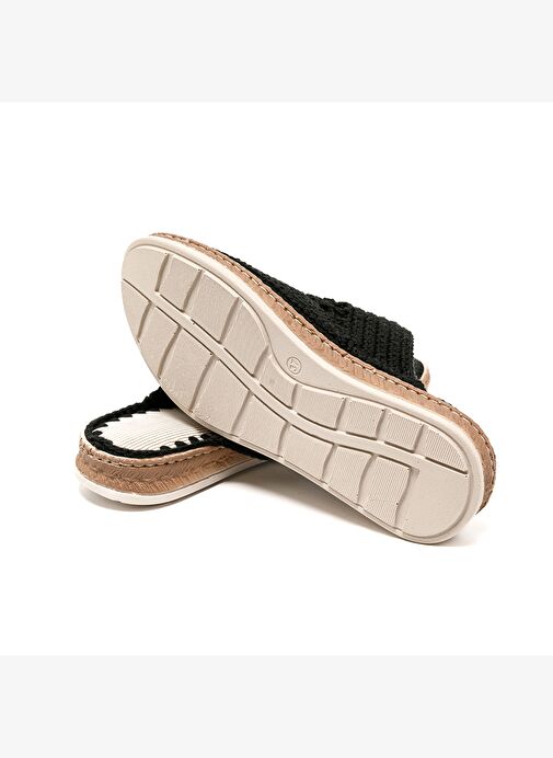 Kadın Terlik BBS_JMY John May Knitwear Slippers Black - Görsel 7