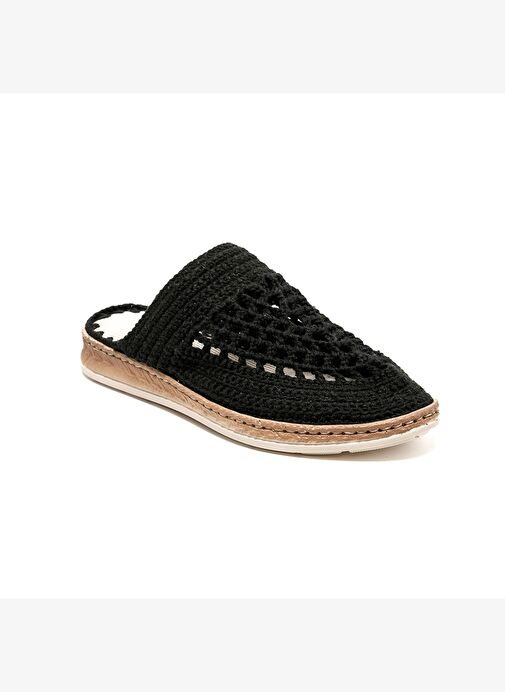Kadın Terlik BBS_JMY John May Knitwear Slippers Black - Görsel 3
