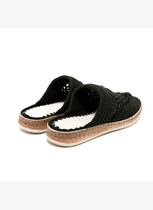 Kadın Terlik BBS_JMY John May Knitwear Slippers Black - Görsel 6