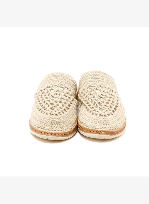 Kadın Terlik BBS_JMY John May Knitwear Slippers Cream - Görsel 5