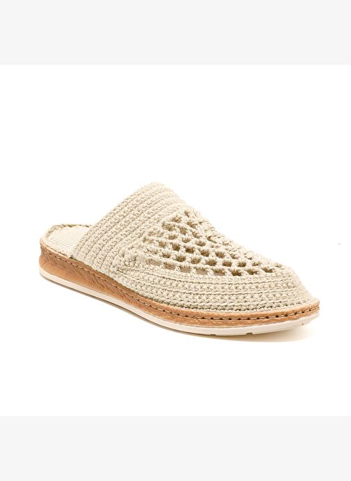 Kadın Terlik BBS_JMY John May Knitwear Slippers Cream - Görsel 3