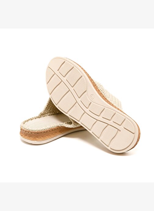 Kadın Terlik BBS_JMY John May Knitwear Slippers Cream - Görsel 7