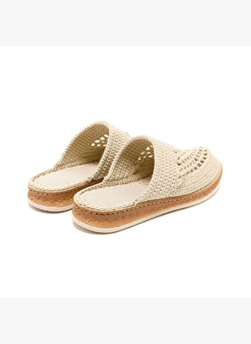 Kadın Terlik BBS_JMY John May Knitwear Slippers Cream - Görsel 6