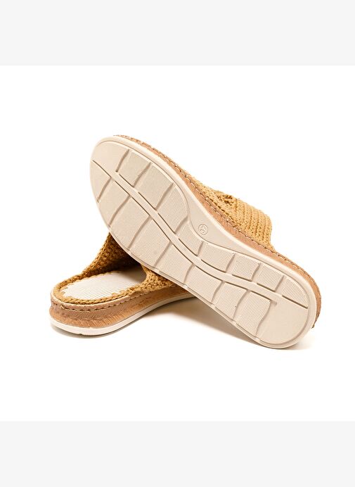 Kadın Terlik BBS_JMY John May Knitwear Slippers Camel - Görsel 7