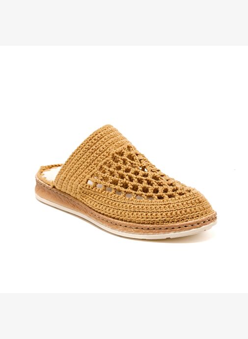 Kadın Terlik BBS_JMY John May Knitwear Slippers Camel - Görsel 3