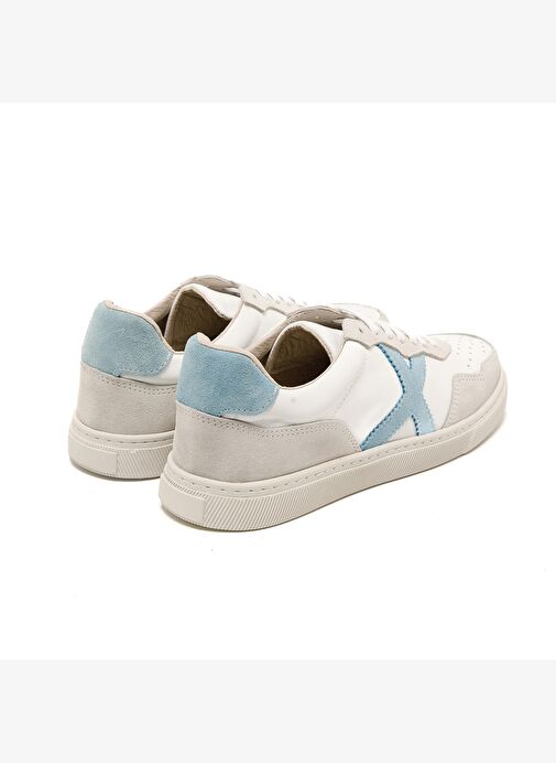Kadın Sneaker ( Günlük) RC-25Y-006-M44 John May Beyaz Cilt-A.Mavi Süet - Görsel 6