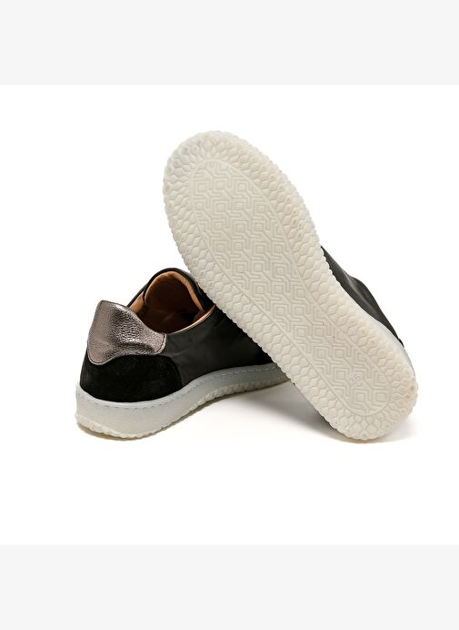 Kadın Sneaker ( Günlük) RC-25Y-055-M2004 John May Siyah Süet-Siyah Cilt-Siyah Rugan - Görsel 7