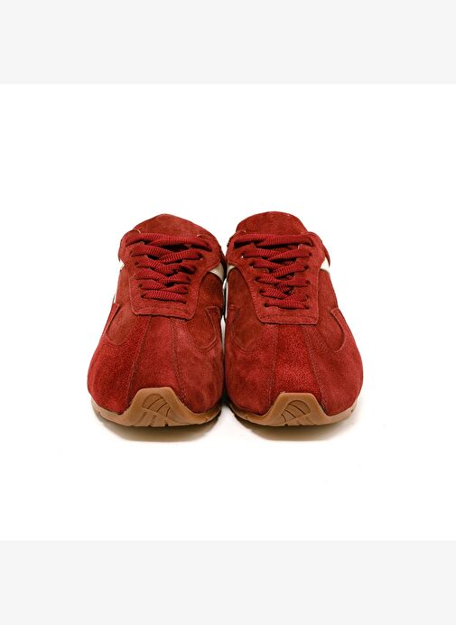 Kadın Sneaker ( Günlük) RC-25Y-187-MIU1005 John May Bordo Süet-Bej Cilt - Görsel 5