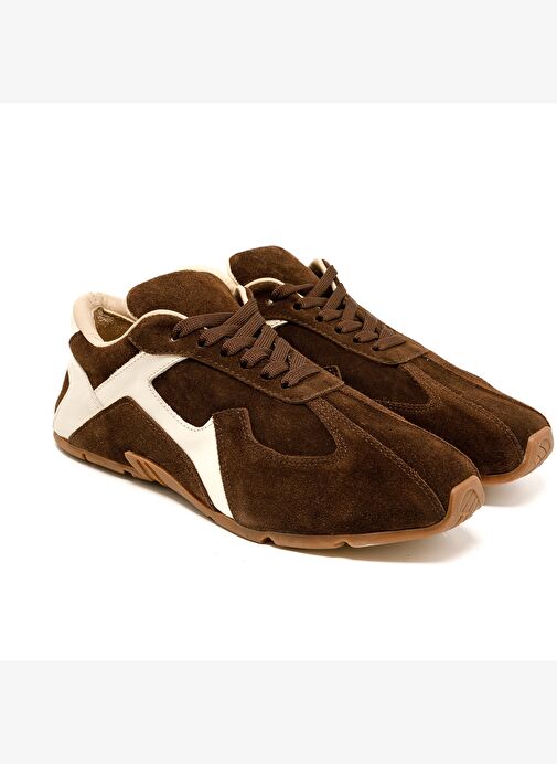 Kadın Sneaker ( Günlük) RC-25Y-187-MIU1005 John May Kahve Süet- Bej Süet - Görsel 4