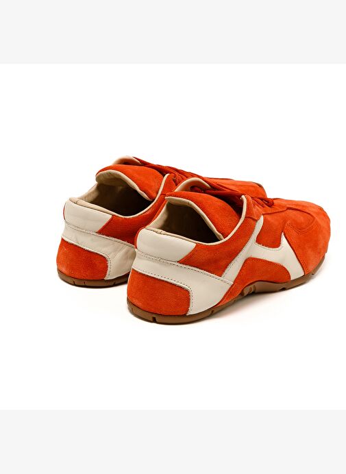 Kadın Sneaker ( Günlük) RC-25Y-187-MIU1005 John May Oranj Süet-Bej Cilt - Görsel 6