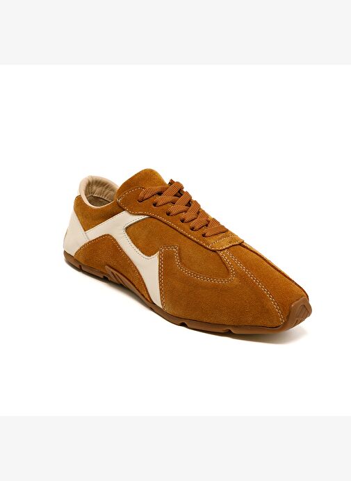 Kadın Sneaker ( Günlük) RC-25Y-187-MIU1005 John May Taba Süet-Bej Cilt - Görsel 3