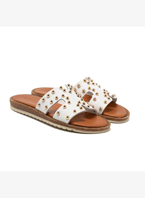 Kadın Terlik RC-25Y-210-R2622 John May Beyaz - Görsel 4