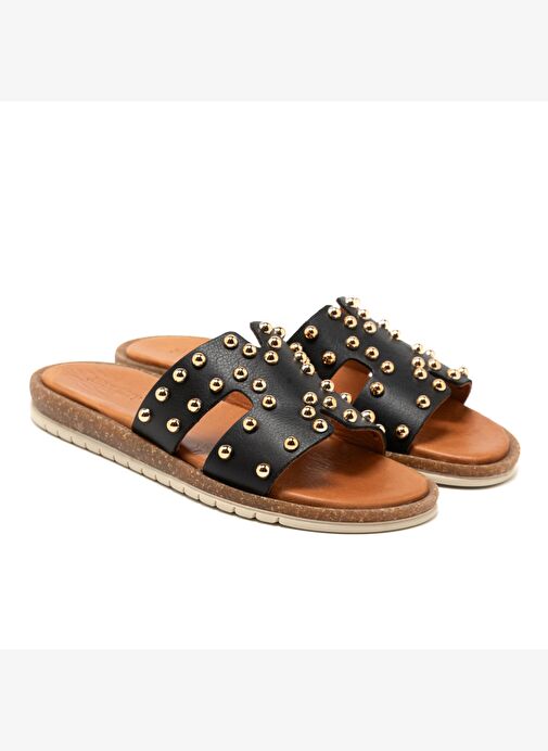 Kadın Terlik RC-25Y-210-R2622 John May Siyah - Görsel 4