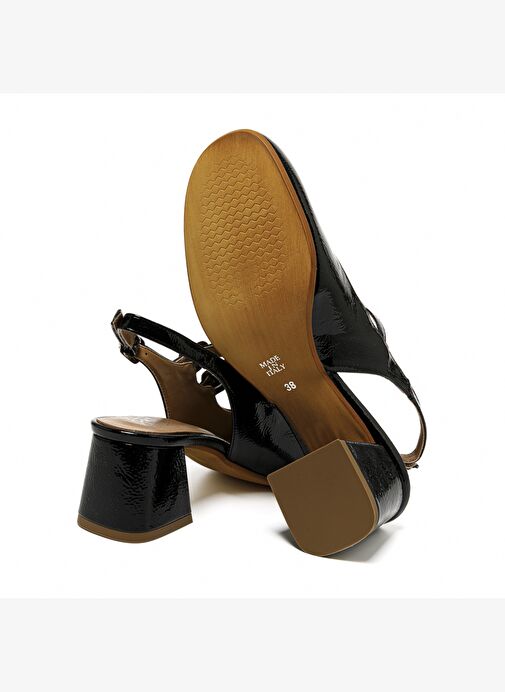 Kadın Sandalet 205558CO Comart 5558 SLIDE Naplack Nero - Görsel 7