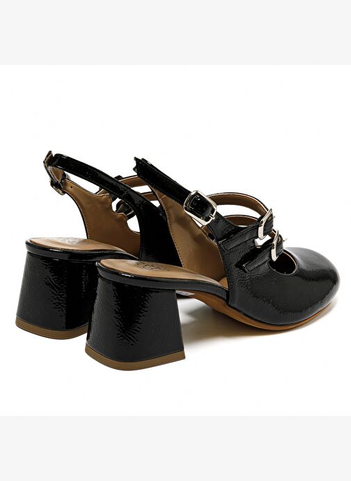 Kadın Sandalet 205558CO Comart 5558 SLIDE Naplack Nero - Görsel 6