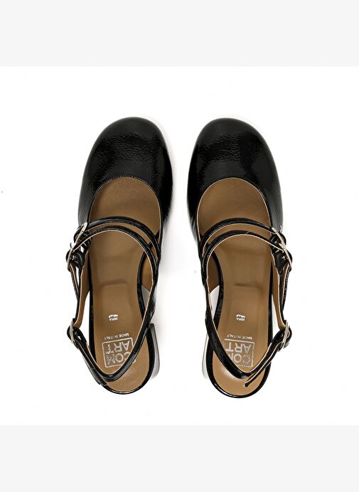 Kadın Sandalet 205558CO Comart 5558 SLIDE Naplack Nero - Görsel 8