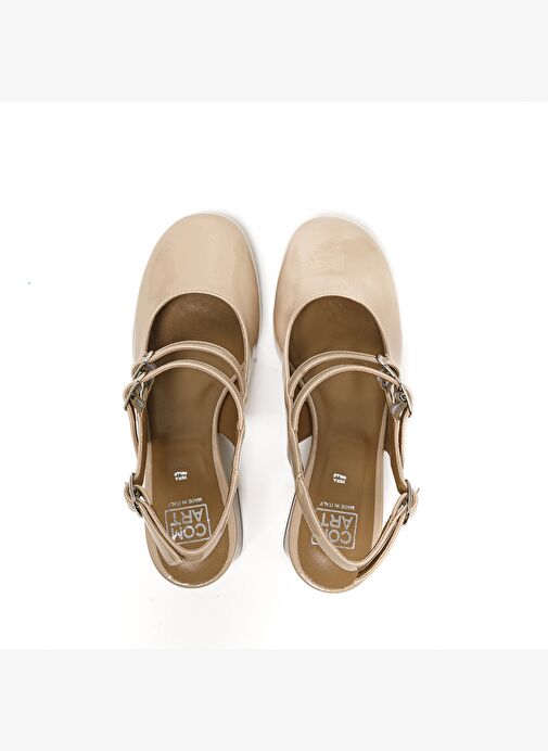 Kadın Sandalet 205558CO Comart 5558 SLIDE Naplack Nude - Görsel 4