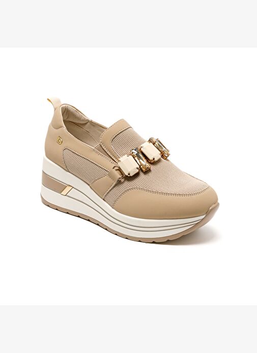 Kadın Sneaker ( Günlük) 2L5548DM Donna Serena TOMAIA 5548DM Beige Platino - Görsel 3