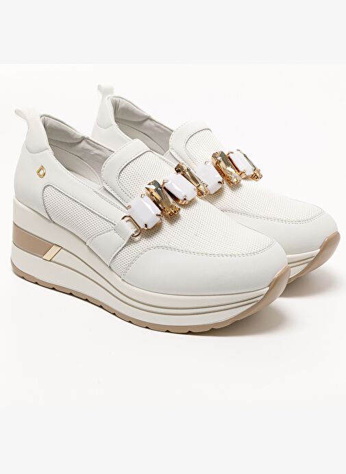 Kadın Sneaker ( Günlük) 2L5548DM Donna Serena TOMAIA 5548DM Bianco Platino - Görsel 4