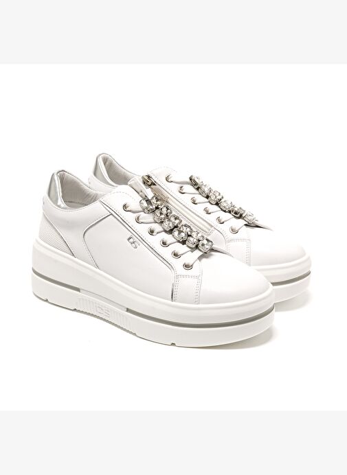 Kadın Sneaker ( Günlük) 185550DM Donna Serena TOMAIA 5550DM Bianco Argento - Görsel 3