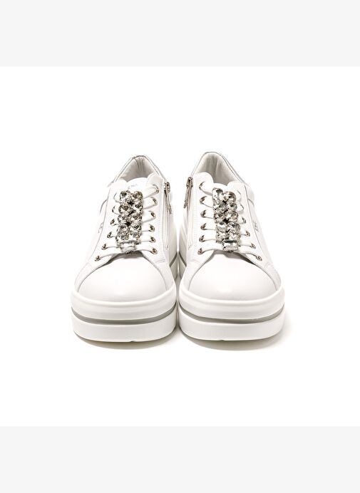 Kadın Sneaker ( Günlük) 185550DM Donna Serena TOMAIA 5550DM Bianco Argento - Görsel 4