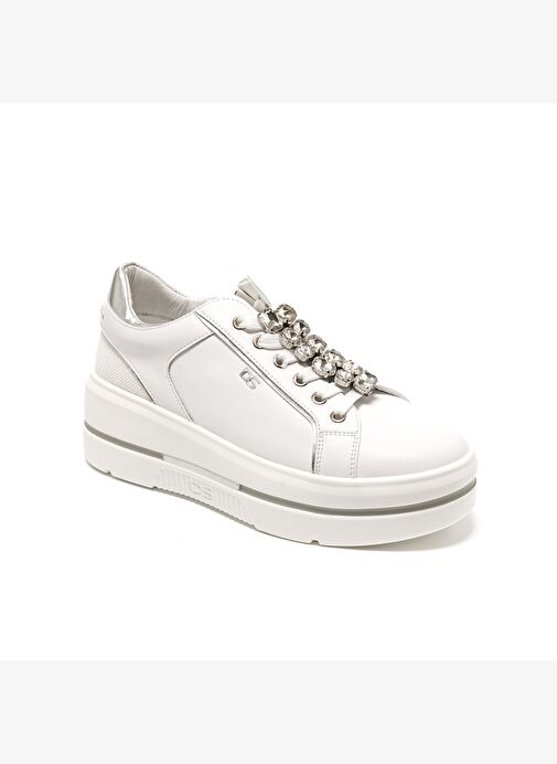 Kadın Sneaker ( Günlük) 185550DM Donna Serena TOMAIA 5550DM Bianco Argento - Görsel 2