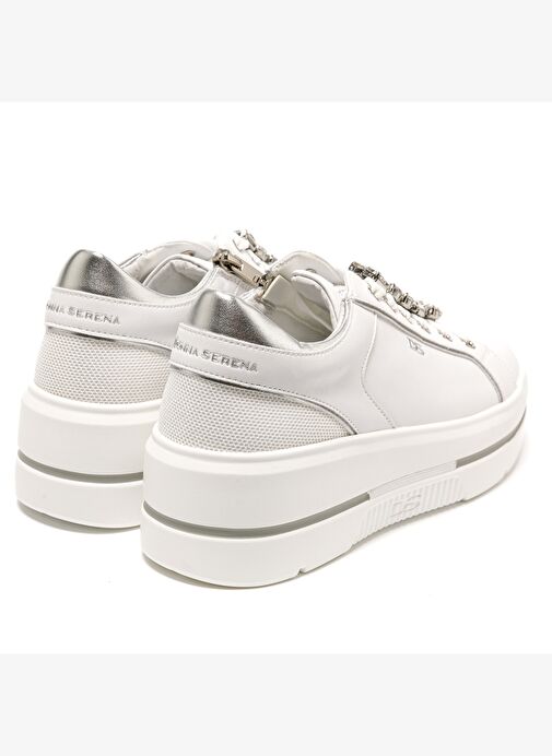 Kadın Sneaker ( Günlük) 185550DM Donna Serena TOMAIA 5550DM Bianco Argento - Görsel 5