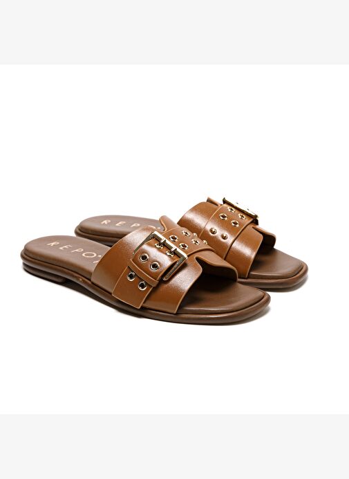 Kadın Terlik 70112-E5 Repo Cuoio - Görsel 4